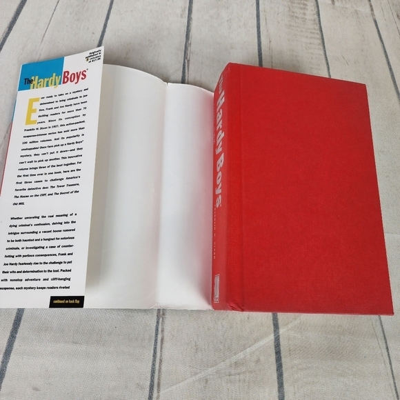 Vintage 90s Hardy Boys 3 Volumes in 1  Hardcover Book Mystery Stories - Picture 10 of 14